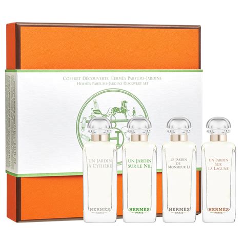 jardin hermes perfume|Hermes parfums jardins discovery set.